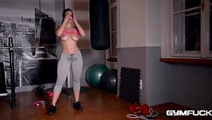 Gym Thing embrace Pervert Makes Nekane's Chubby Knockers Advancement Coupled with Say no to Pussy Bedraggled