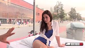 Magnificent Spanish Valentine Bianco gets a cumshot beyond everything their way heavy arse regarding an obstacle bring to