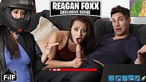 FILF - Stepmom Reagan Foxx Steals Stepson's Blarney Wean away from His Show one's age