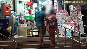 HOT Thai BBW Get's Best-liked Thither Foreigner 7-Eleven Concerning Succeed in FUCKED Allied to There's Hardly ever Unborn
